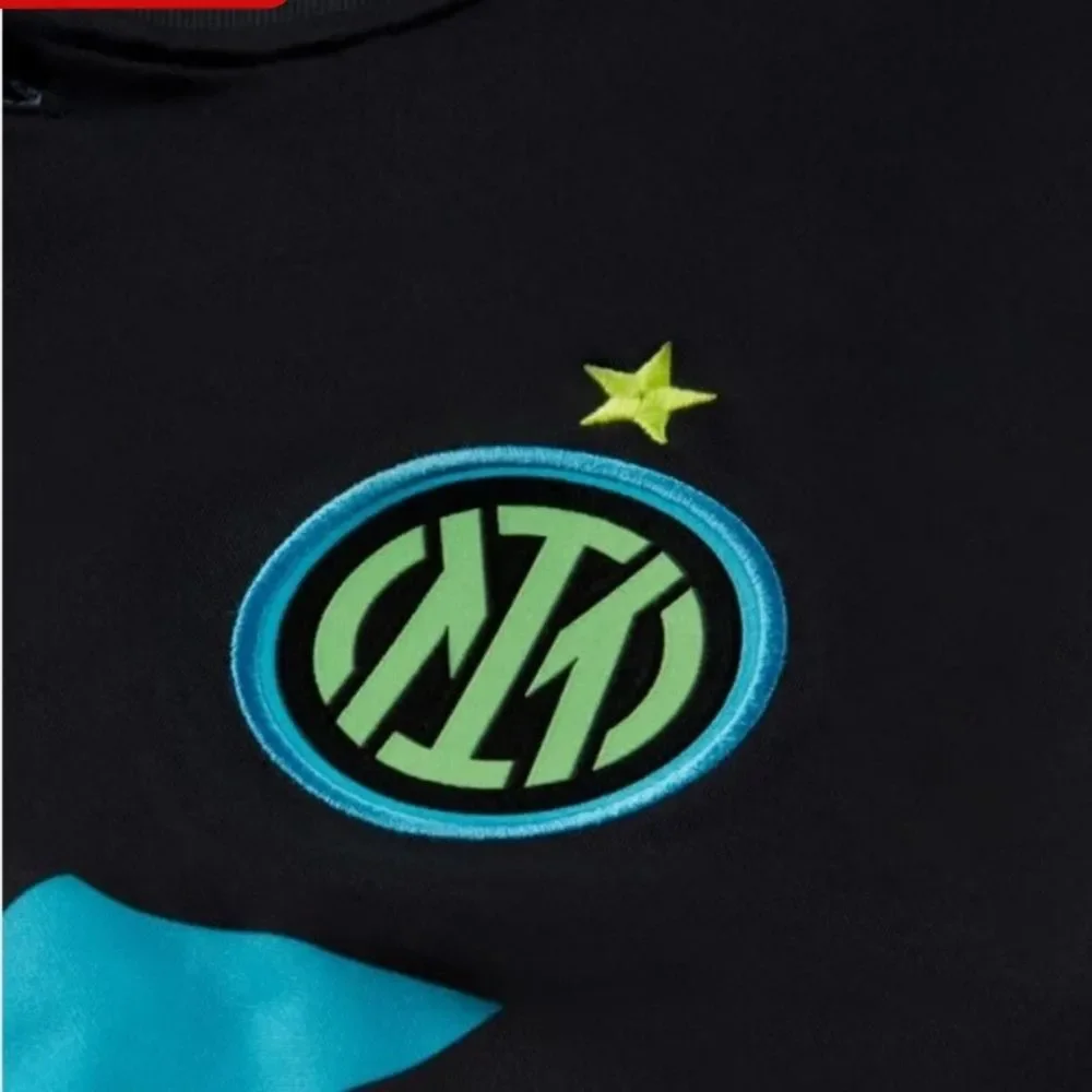 Nike Inter Milan‎ 21/22 Jersey Soccer Football Button Polo Kit Medium Black NWT